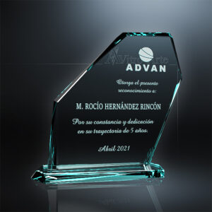Reconocimiento en vidrio modelo C-01